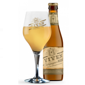 Speciaalbier Champagner Weisse met ingeschonken Viven bierglas