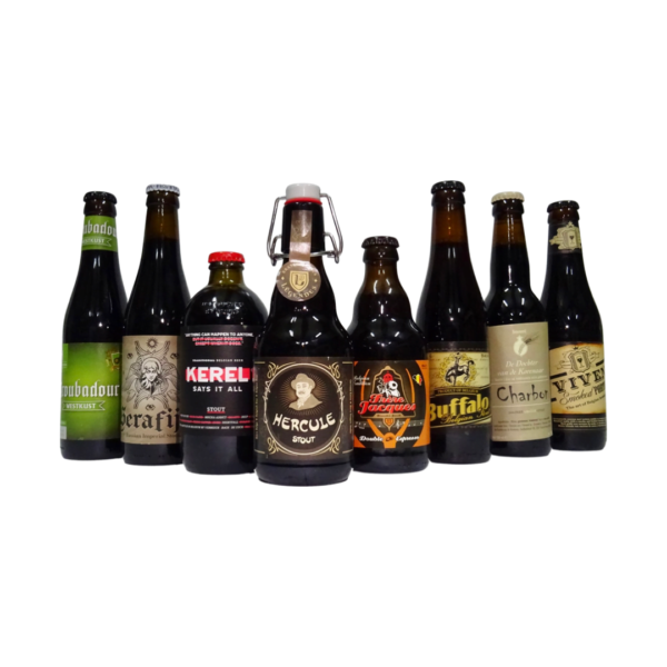 Bieren uit bierpakket stout