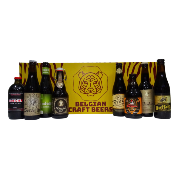 Cadeauverpakking met bieren uit het bierpakket stout