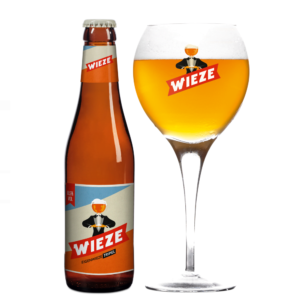 Speciaalbier Wieze met ingeschonken Wieze bierglas