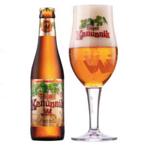 Speciaalbier Tripel Kanunnik met ingeschonken bierglas