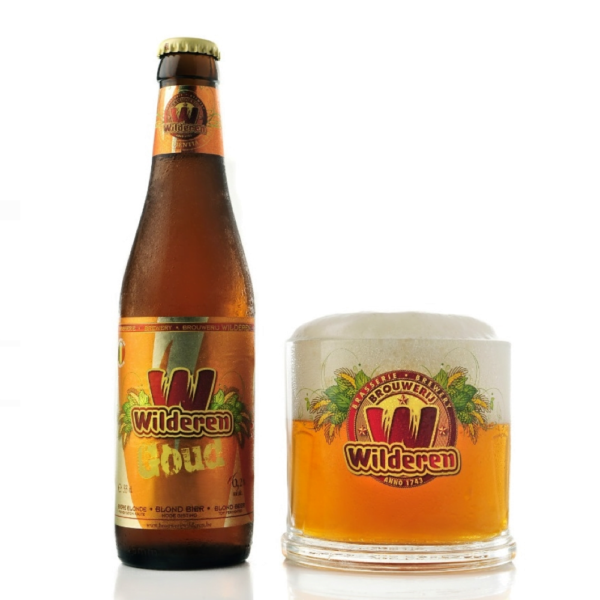 Speciaalbier Wilderen Goud met ingeschonken bierglas