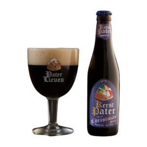 Bierfles Kerstpater lieven