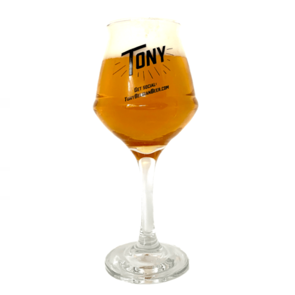 Ingeschonken Tony Bierglas