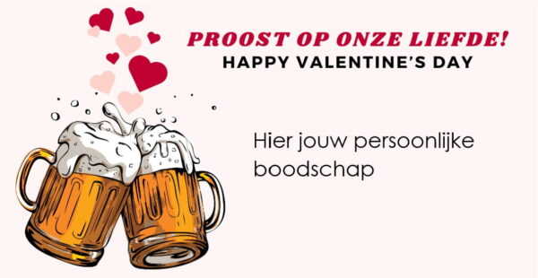 Personalisatie Valentijn bier cadeau